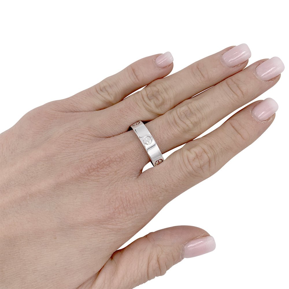 Bague Cartier, "Love", or blanc. - Castafiore