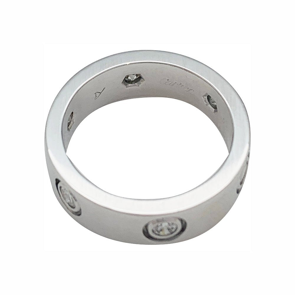 Bague Cartier, "Love", or blanc, diamants - Castafiore