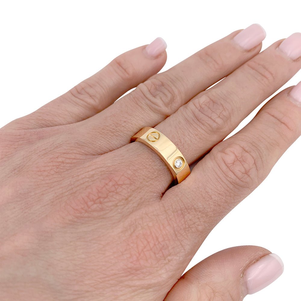 Bague Cartier, "Love", or jaune, diamants - Castafiore