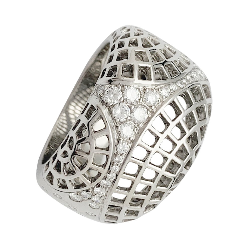 Bague Cartier, "Nouvelle Vague Paris", or blanc - Castafiore