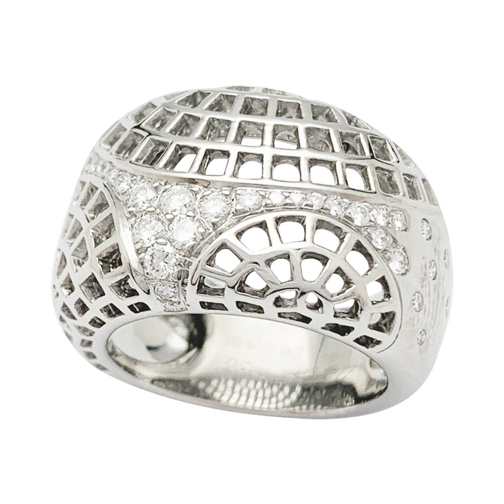 Bague Cartier, "Nouvelle Vague Paris", or blanc - Castafiore