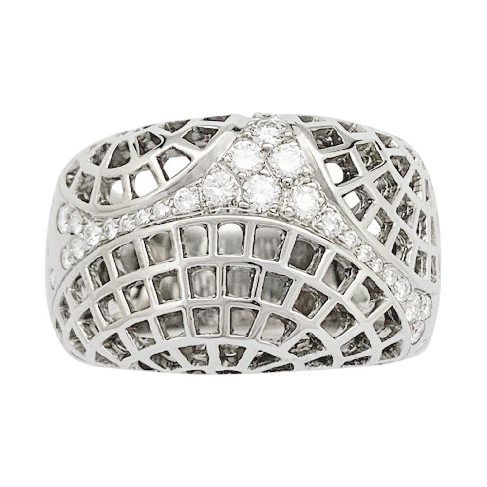 Bague Cartier, "Nouvelle Vague Paris", or blanc - Castafiore