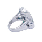 Bague Cartier, "Pasha", en or blanc, pierres fines, diamants - Castafiore