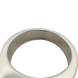 Bague CARTIER Tank en or blanc avec quartz rose - Castafiore