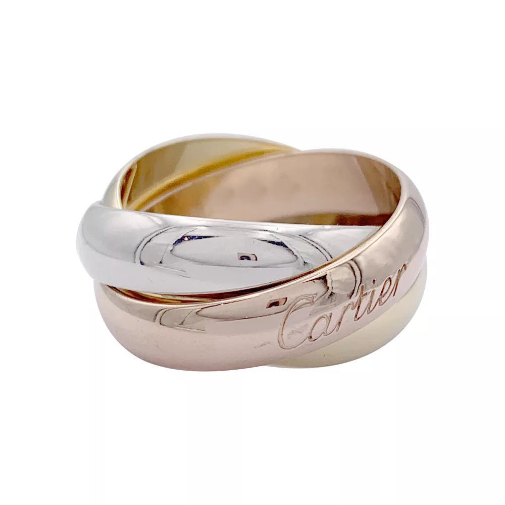 Bague Cartier "Trinity" 3 ors, grand modèle. - Castafiore
