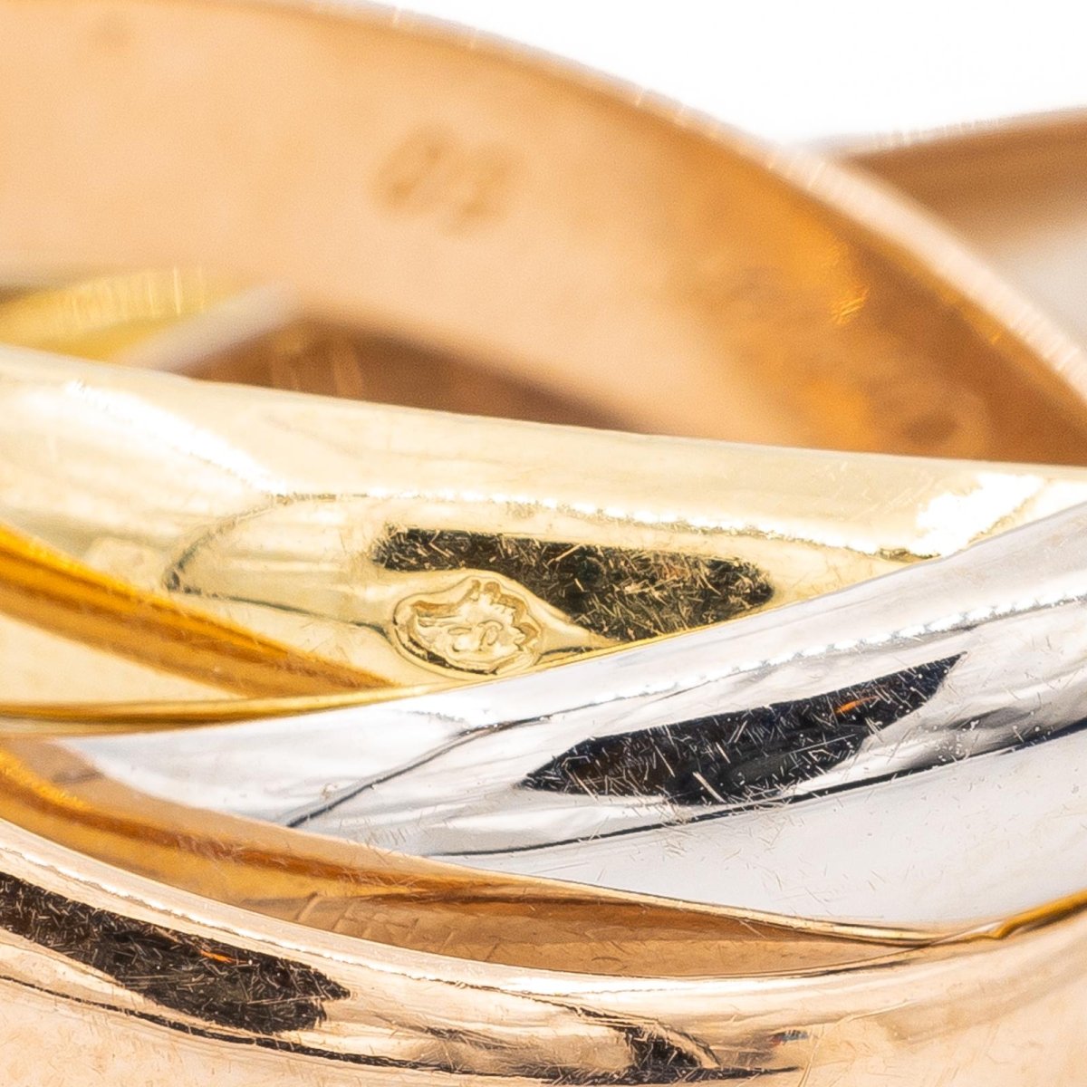 Bague CARTIER "Trinity" en or jaune, or blanc et or rose - Castafiore