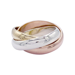 Bague Cartier, Trinity", trois ors - Castafiore
