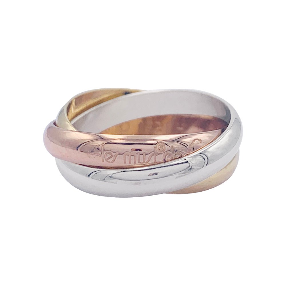 Bague CARTIER, "Trinity", trois ors. - Castafiore