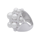 Bague Chanel, "Baroque", or blanc, diamants, perles de culture - Castafiore