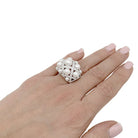 Bague Chanel, "Baroque", or blanc, diamants, perles de culture - Castafiore