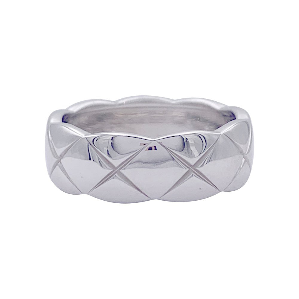 Bague Chanel, "Coco Crush", en or blanc. - Castafiore