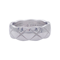 Bague Chanel, "Coco Crush", en or blanc. - Castafiore