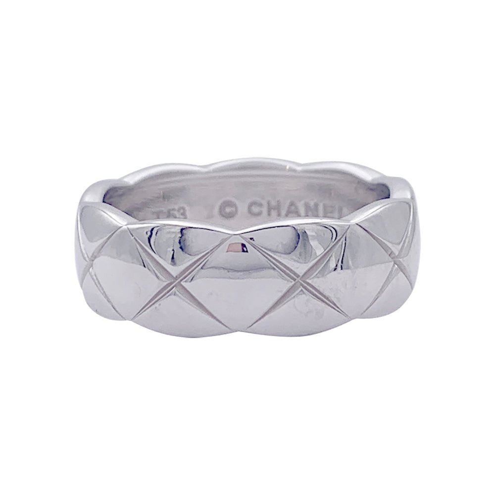 Bague Chanel, "Coco Crush", en or blanc. - Castafiore