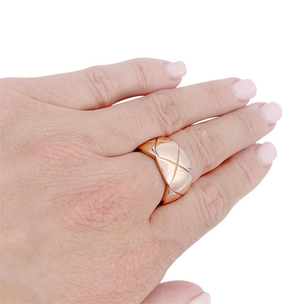 Bague Chanel, "Coco Crush", en or rose. - Castafiore