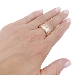 Bague Chanel, "Coco Crush", en or rose. - Castafiore