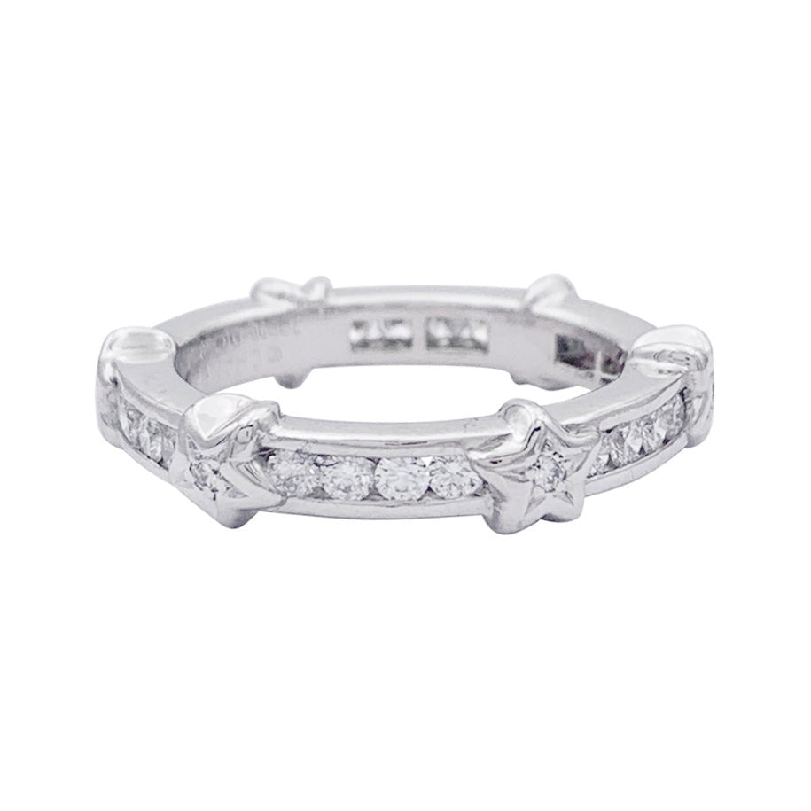 Bague Chanel, "Comète", or blanc, diamants. - Castafiore