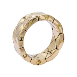 Bague CHANEL "Matelassé" en or jaune - Castafiore