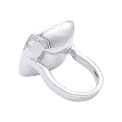 Bague CHANEL "Nuit Noire" en or blanc, saphir rose, diamants et émail - Castafiore