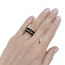 Bague CHANEL "Ultra" en or jaune , céramique et diamants - Castafiore