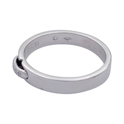 Bague Chaumet , "Alliance Liens Evidence", platine, diamants - Castafiore