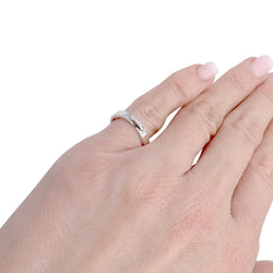 Bague Chaumet , "Alliance Liens Evidence", platine, diamants - Castafiore