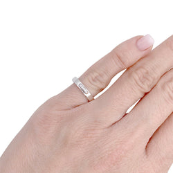 Bague Chaumet , "Alliance Liens Evidence", platine, diamants - Castafiore