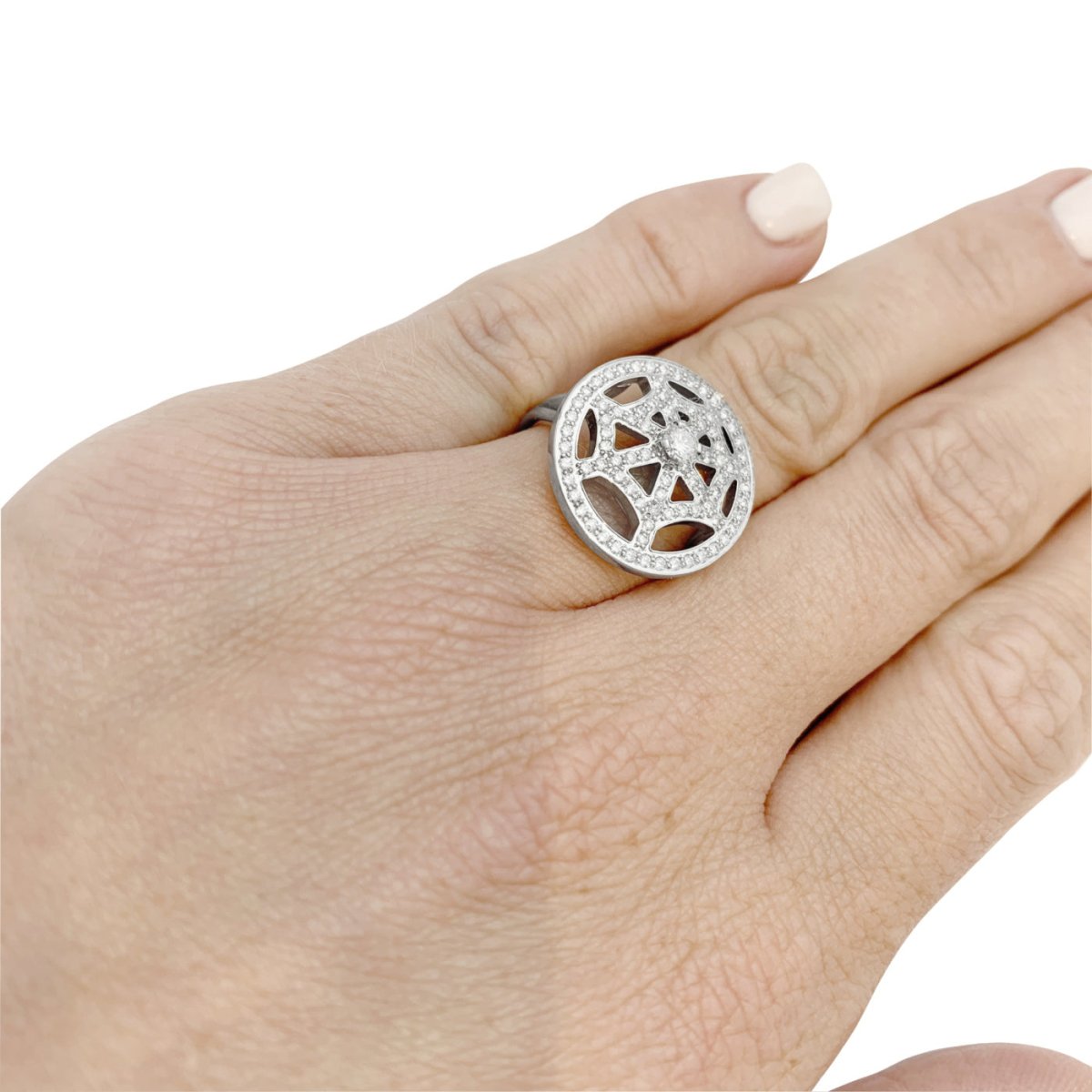 Bague CHAUMET "Attrape-moi" en or blanc et diamants - Castafiore