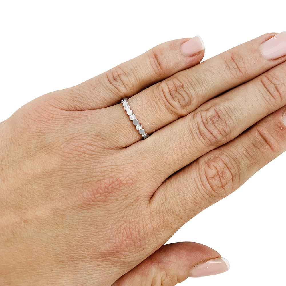 Bague CHAUMET, "Bee my Love", or blanc, diamants - Castafiore