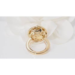 Bague Chaumet en or jaune, Quartz rutile et diamants - Castafiore