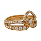 Bague Chaumet "Joséphine - Eclat Floral" en or rose, diamants - Castafiore