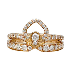 Bague Chaumet "Joséphine - Eclat Floral" en or rose, diamants - Castafiore