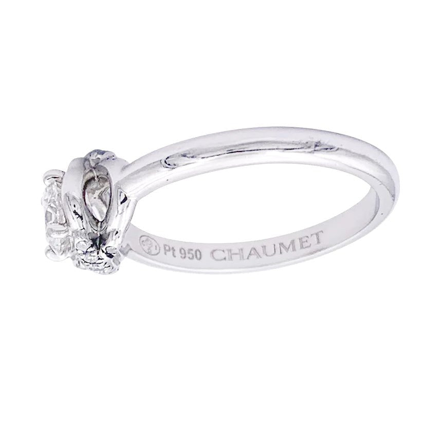 Bague Chaumet, "Liens d'Amour", platine, diamants. - Castafiore