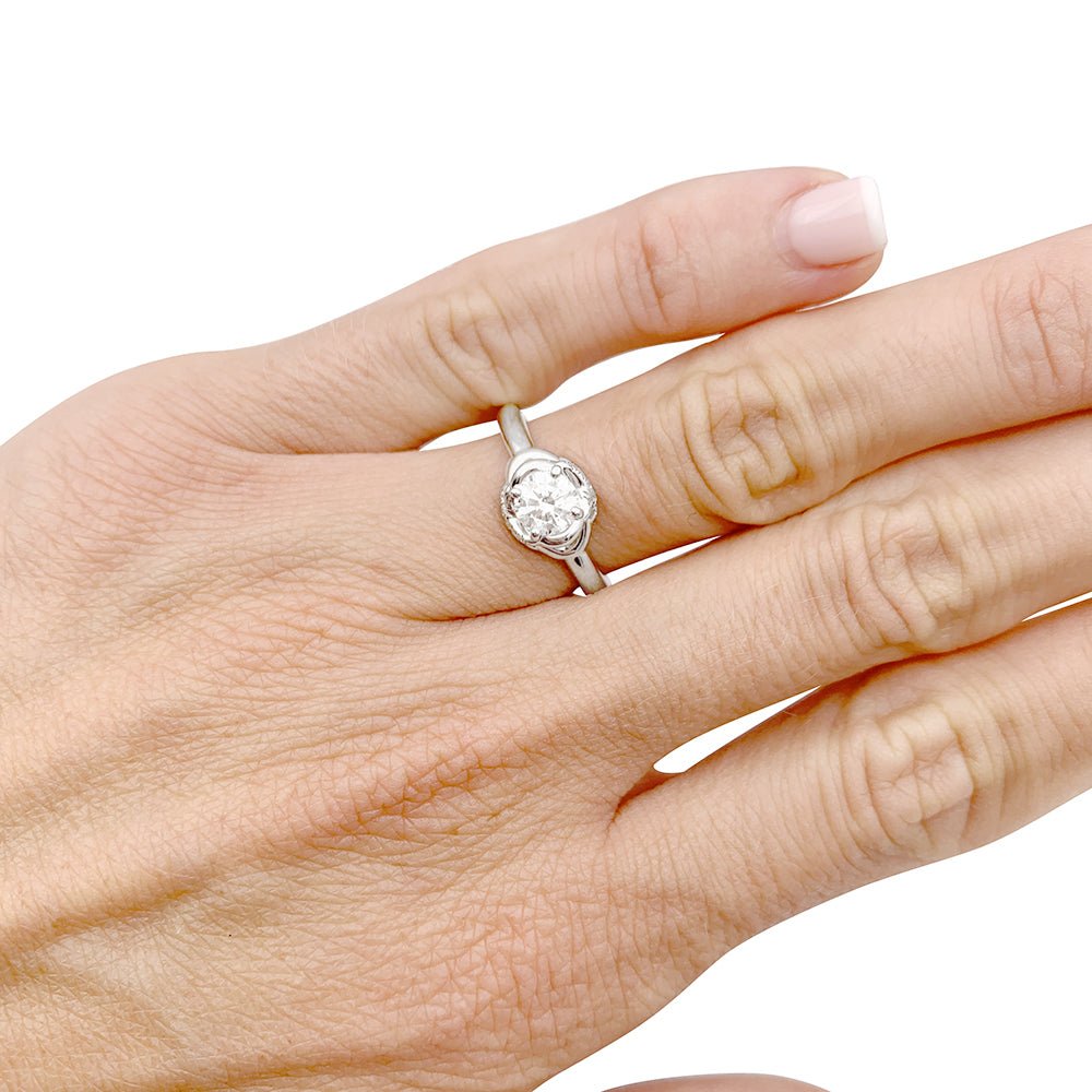 Bague Chaumet, "Liens d'Amour", platine, diamants. - Castafiore