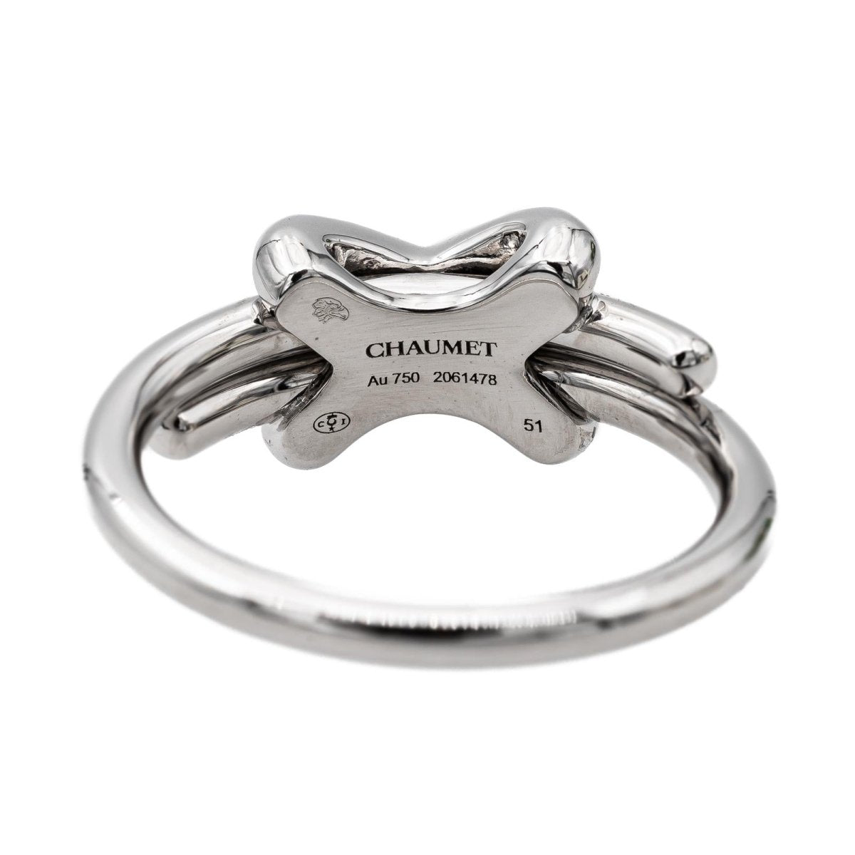 Bague CHAUMET Liens en or blanc et diamants - Castafiore