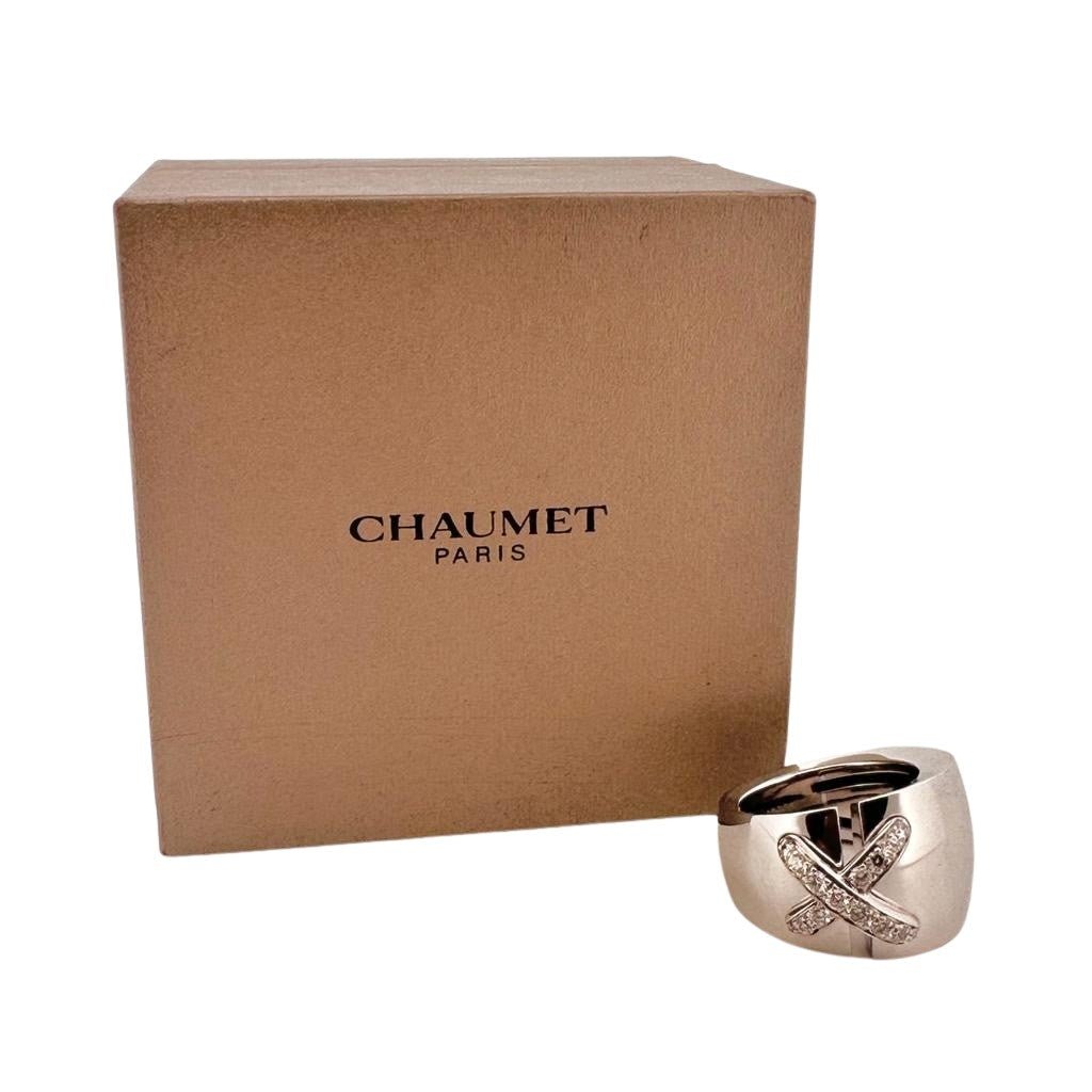 Bague CHAUMET ''Liens'' en or blanc et diamants - Castafiore
