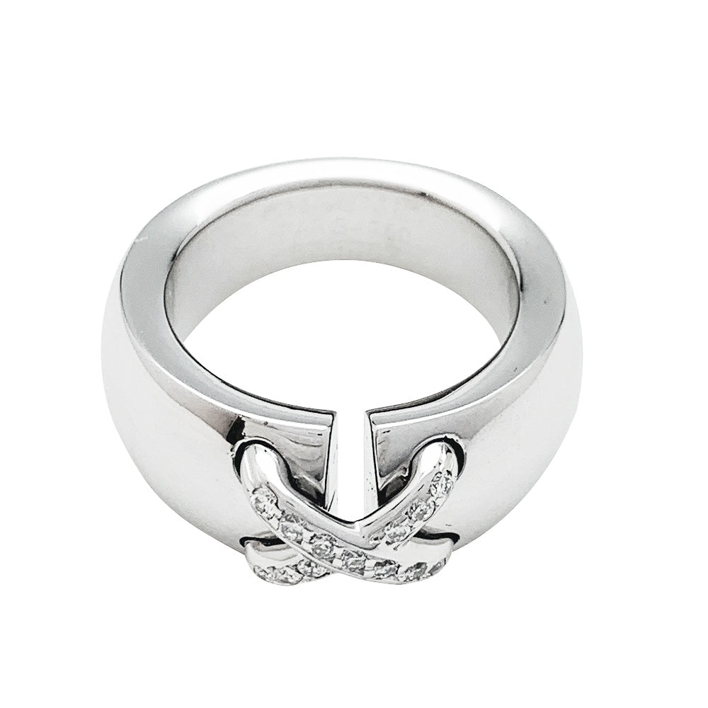 Bague Chaumet "Liens" en or blanc et diamants - Castafiore