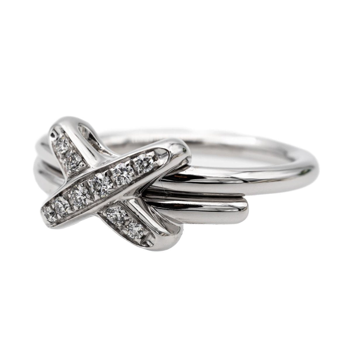 Bague CHAUMET Liens en or blanc et diamants - Castafiore