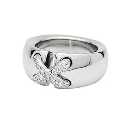 Bague Chaumet "Liens" en or blanc et diamants - Castafiore