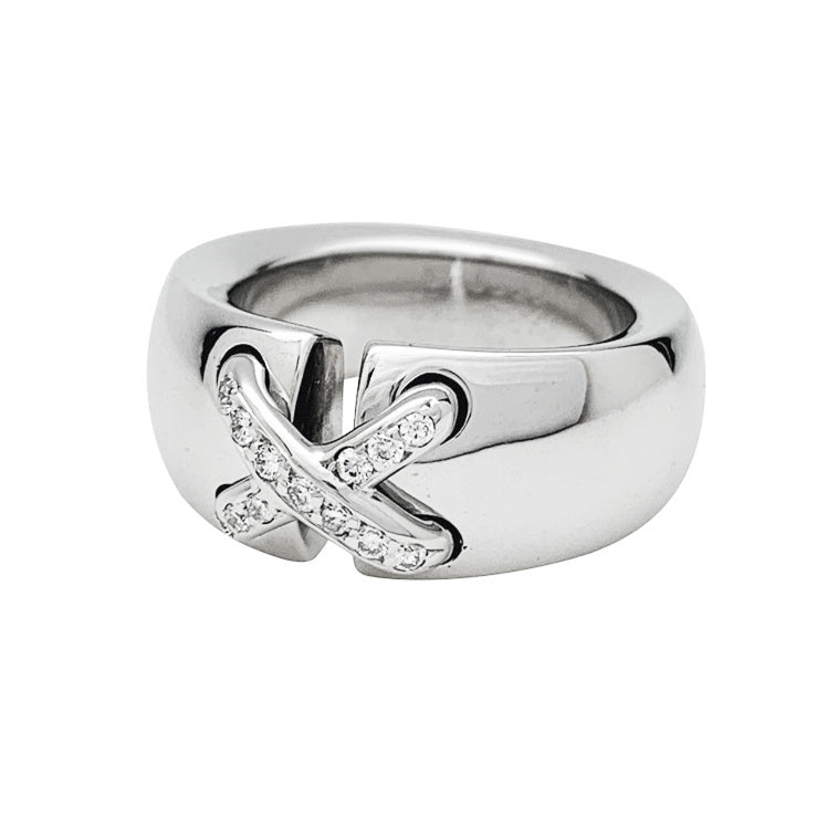 Bague Chaumet "Liens" en or blanc et diamants - Castafiore