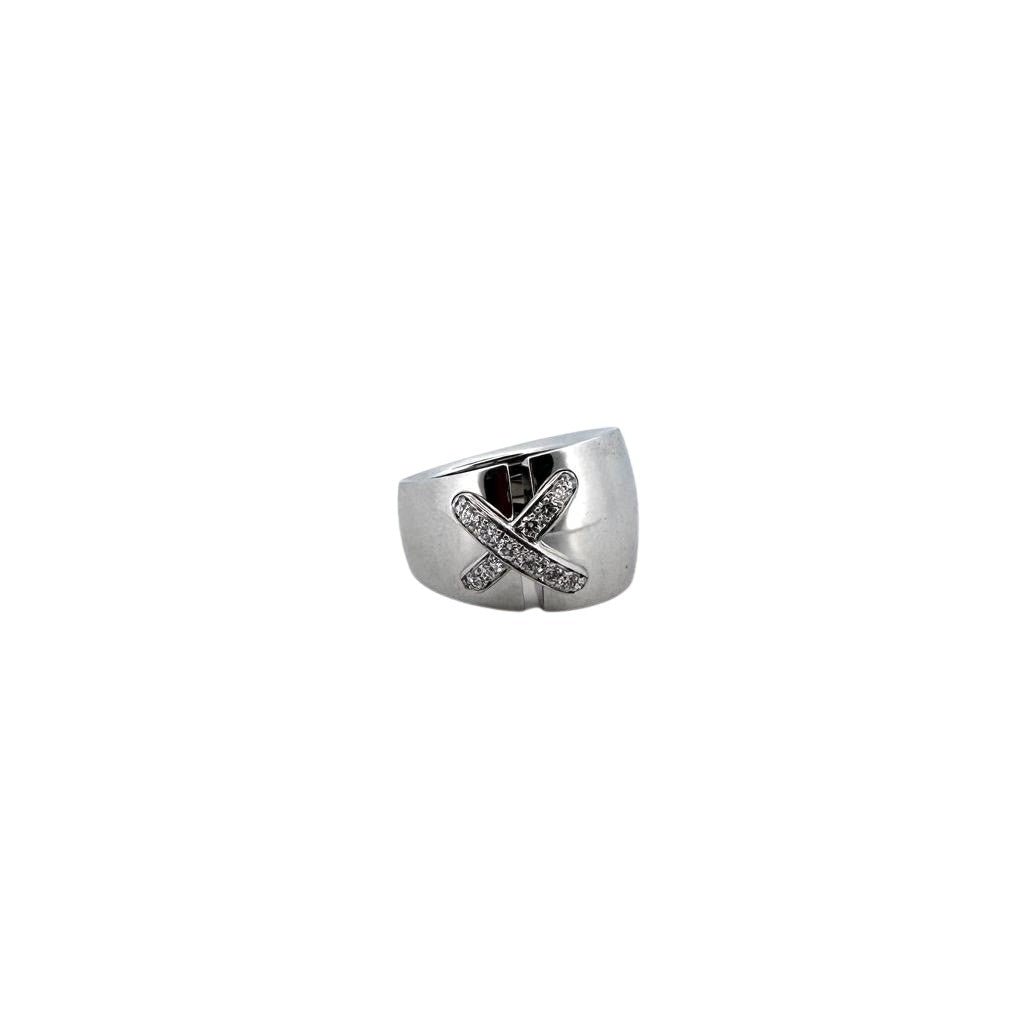 Bague CHAUMET ''Liens'' en or blanc et diamants - Castafiore