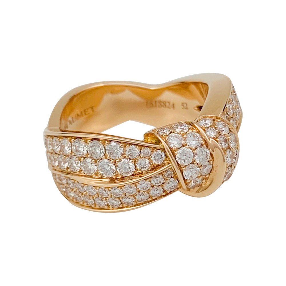 Bague Chaumet, "Liens Séduction", or rose et diamants - Castafiore