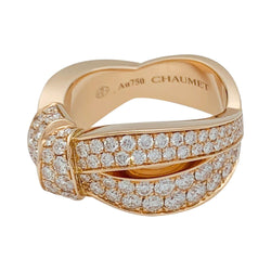 Bague Chaumet, "Liens Séduction", or rose et diamants - Castafiore