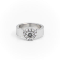 Bague CHOPARD "Happy Diamonds" en or blanc et diamant - Castafiore