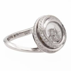 Bague CHOPARD "Happy Diamonds" en or blanc et diamants - Castafiore