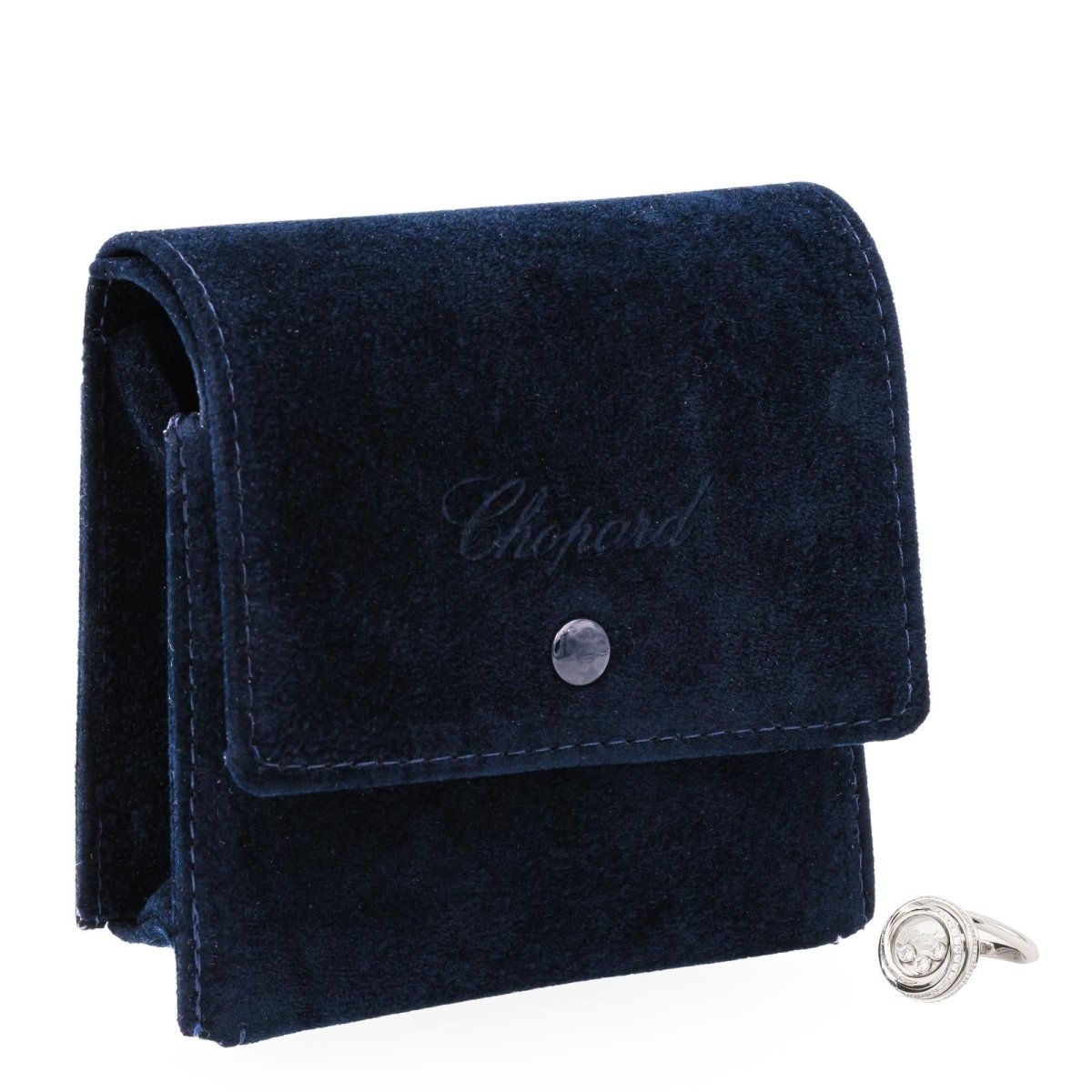 Bague CHOPARD "Happy Diamonds" en or blanc et diamants - Castafiore