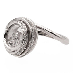 Bague CHOPARD "Happy Diamonds" en or blanc et diamants - Castafiore