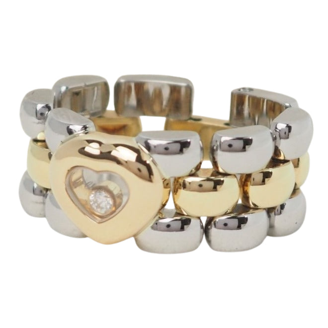 Bague Chopard Happy Diamonds en or jaune et diamant - Castafiore