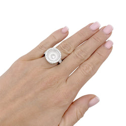 Bague CHOPARD "Happy Spirit" en or blanc et diamants - Castafiore