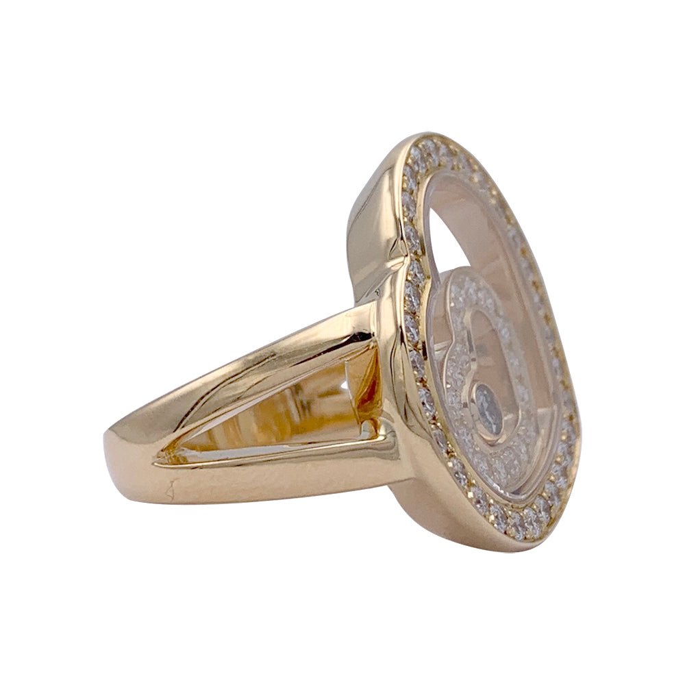 CHOPARD “Happy Spirit” ring in white gold and diamonds – Castafiore