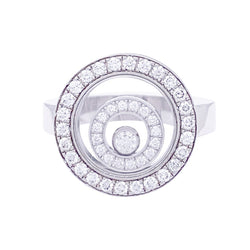 Bague CHOPARD "Happy Spirit" en or blanc et diamants - Castafiore